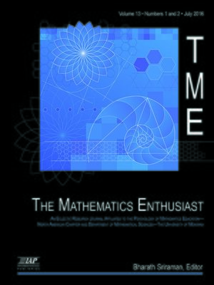 cover image of The Mathematics Enthusiast, Volume 13, Numbers 1 & 2